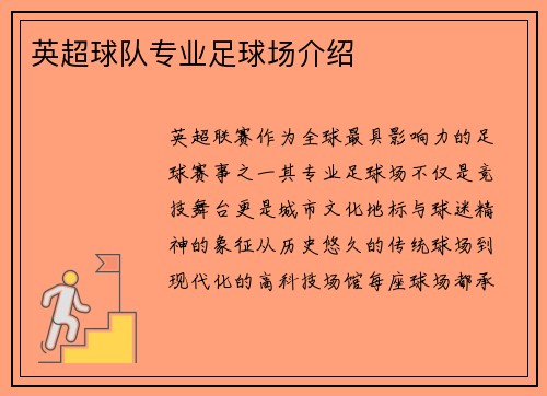 英超球队专业足球场介绍